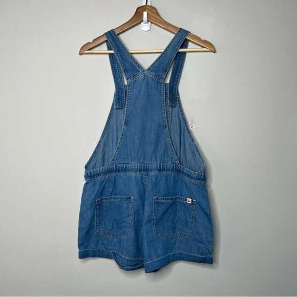 UNIONBAY Juniors Size Small Rosemarie Drapey Denim Romper NEW Blue Tencel Jean - Picture 3 of 12